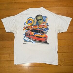 Ricky Craven 32 Tide Nascar Racing‎ Graphic T Shirt Mens Medium